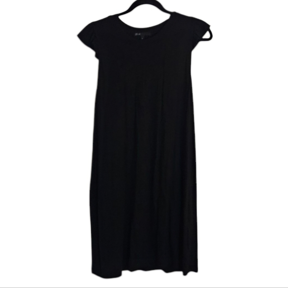 Gibson x Hi Sugarplum! Black Ruffle Racerback Sleeveless Soft Dress size Large